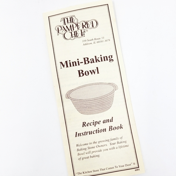 NWOT PAMPERED CHEF Stoneware Mini Baking Bowl retired - Picture 5 of 6